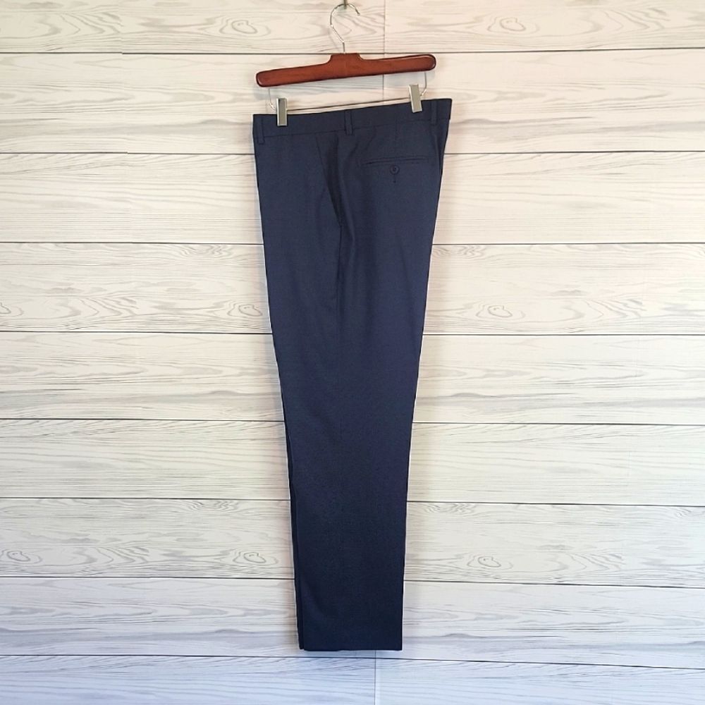 Perry Ellis Portfolio Flex Srretch Navy Trousers Mens Size 36"X32"